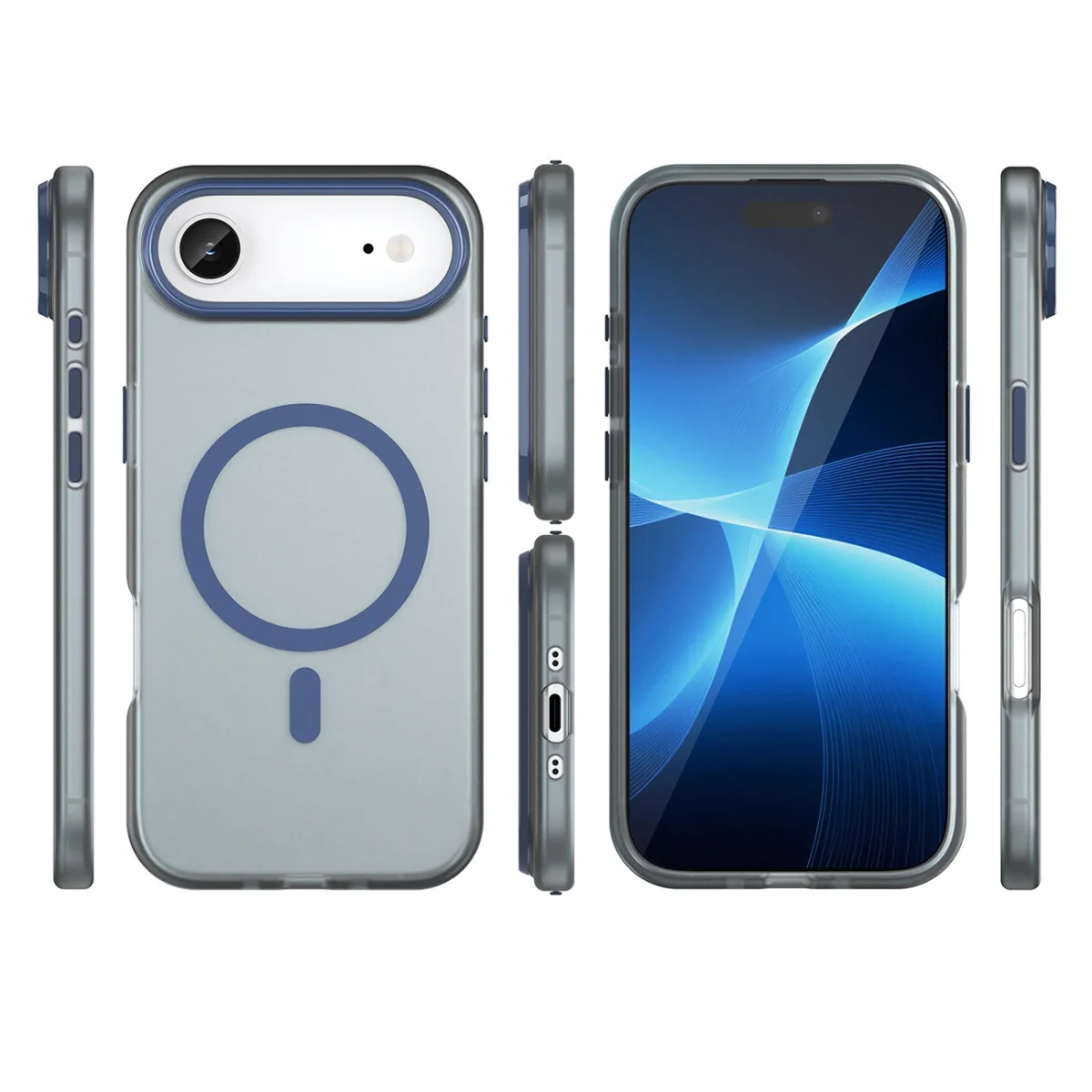 MG Magnetic Abrasive MagSafe kryt na iPhone 17 Air, modré