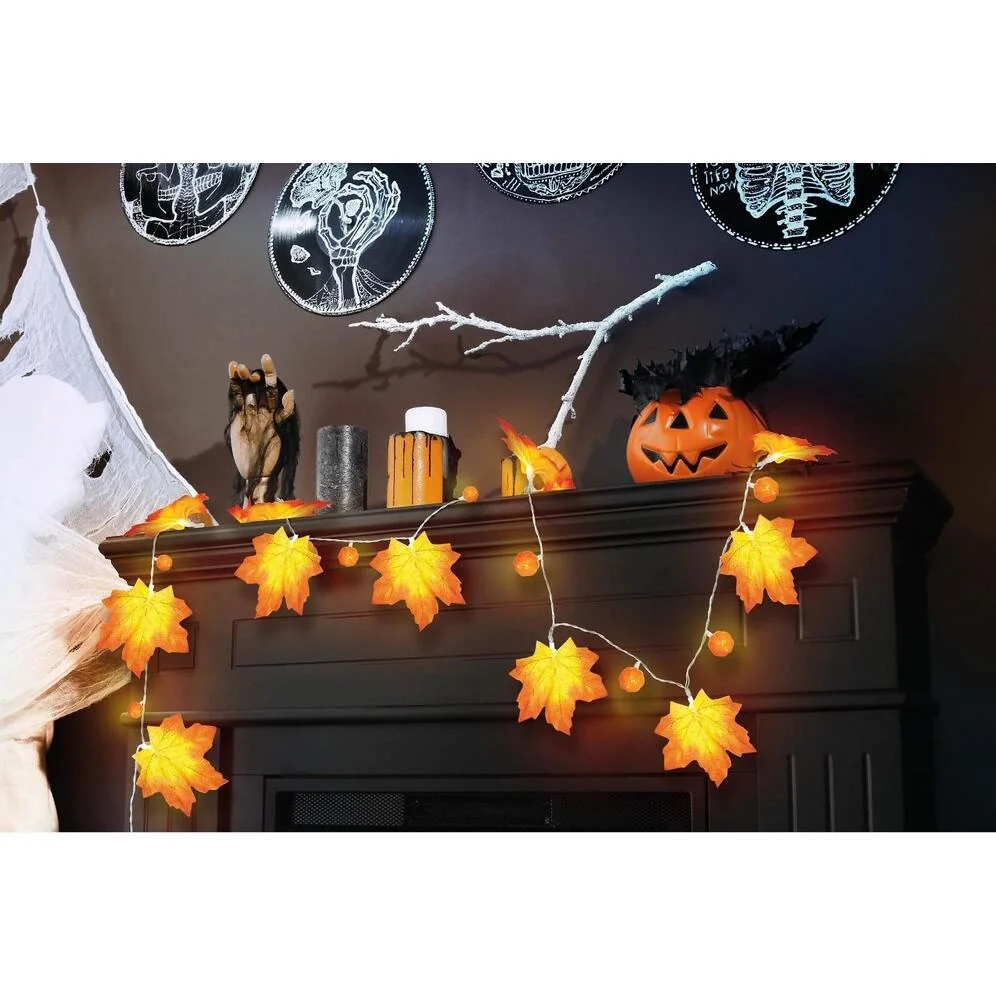 Guirca LED Girlanda Javorové listy 20svetiel 315cm