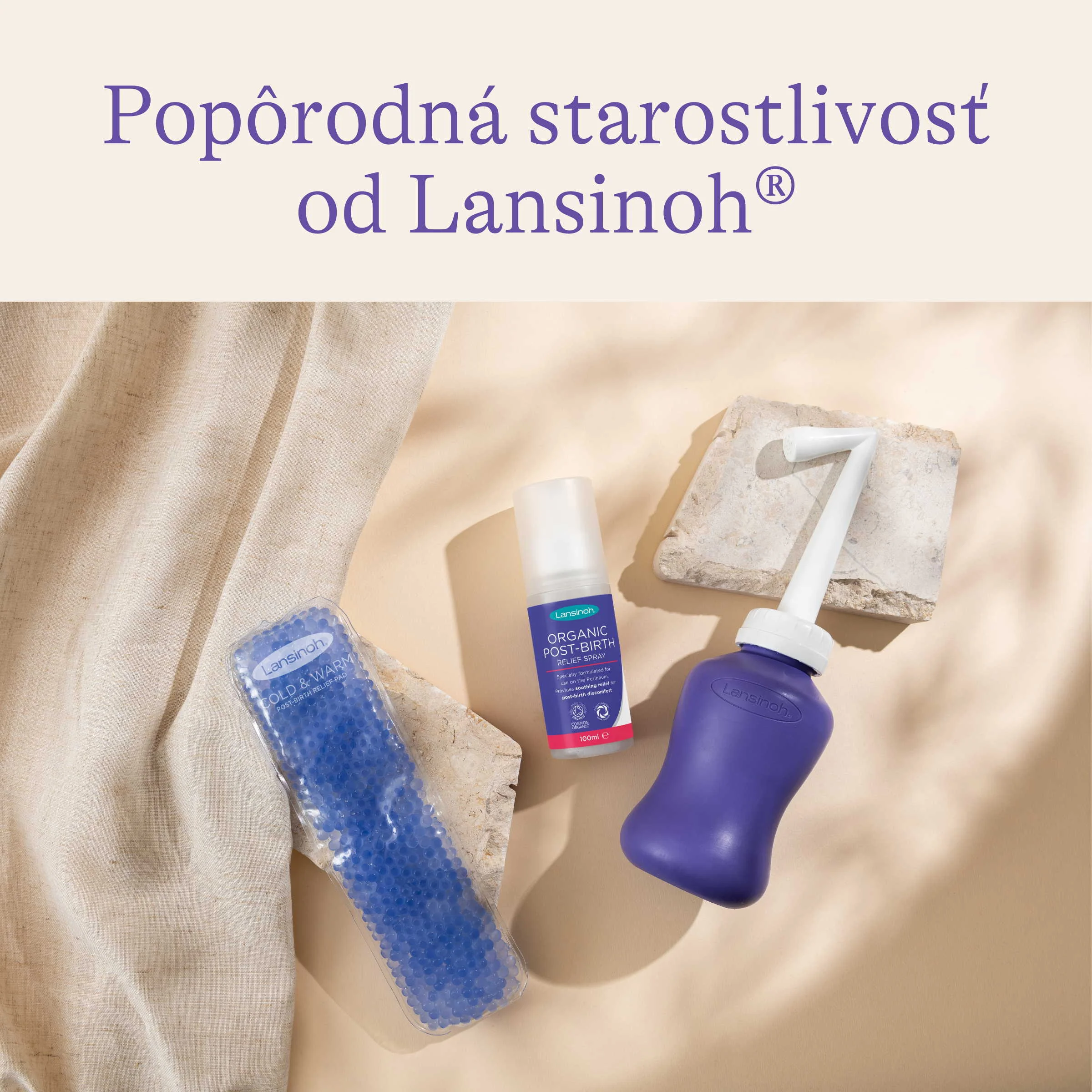 Lansinoh Organický upokojujúci sprej na hrádzu 100 ml
