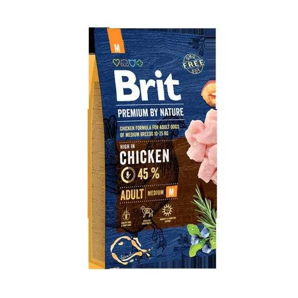 Brit Premium By Nature Adult M 8kg 1×8 kg, krmivo pre psy