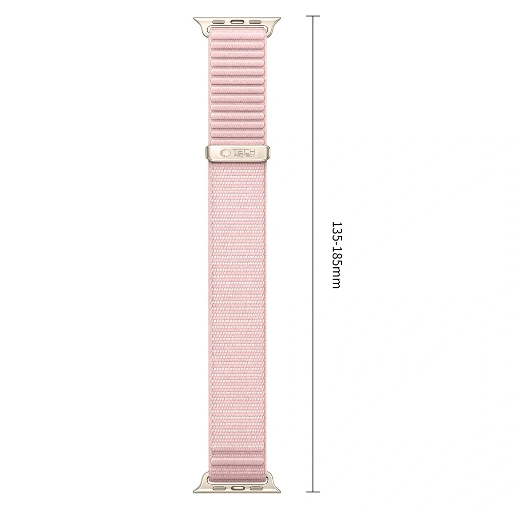 Tech-Protect Nylon Loop remienok na Apple Watch 44/45/46/49mm, powder pink