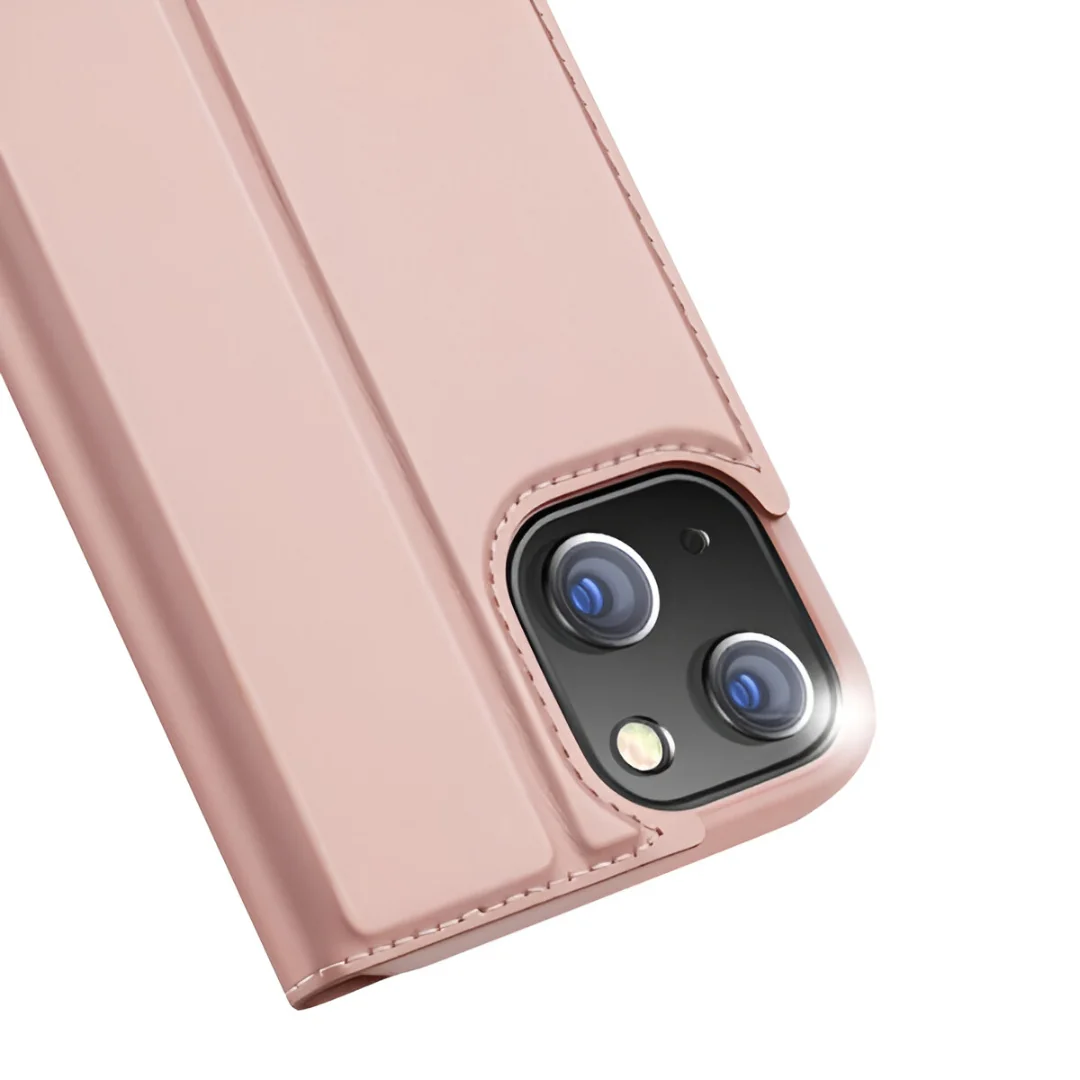 Dux Ducis Skin Pro knižkové puzdro na iPhone 13, ružové