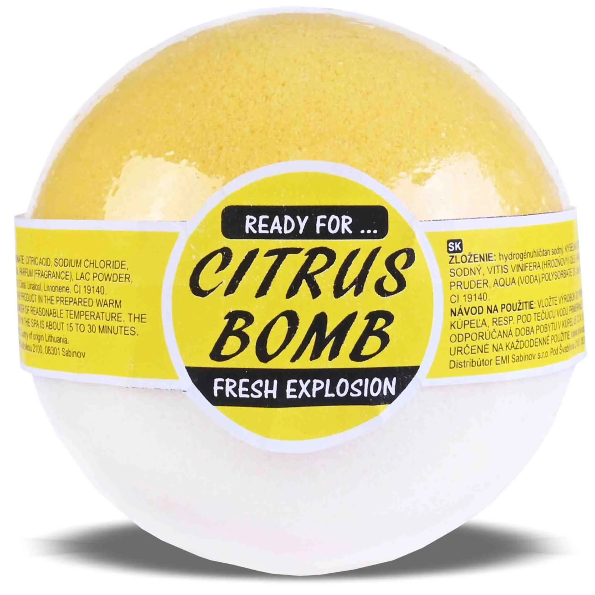 EMI Bomba do kúpeľa Citrus 125 g 1×1 ks, bomba do kúpeľa