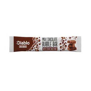 :Diablo Čokoládová Tyčinka s bublinkami 1×1 ks, zdravá sladkosť