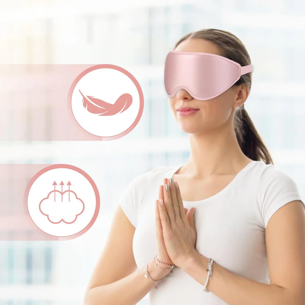 Livefy Eye Patch maska na spanie, ružová