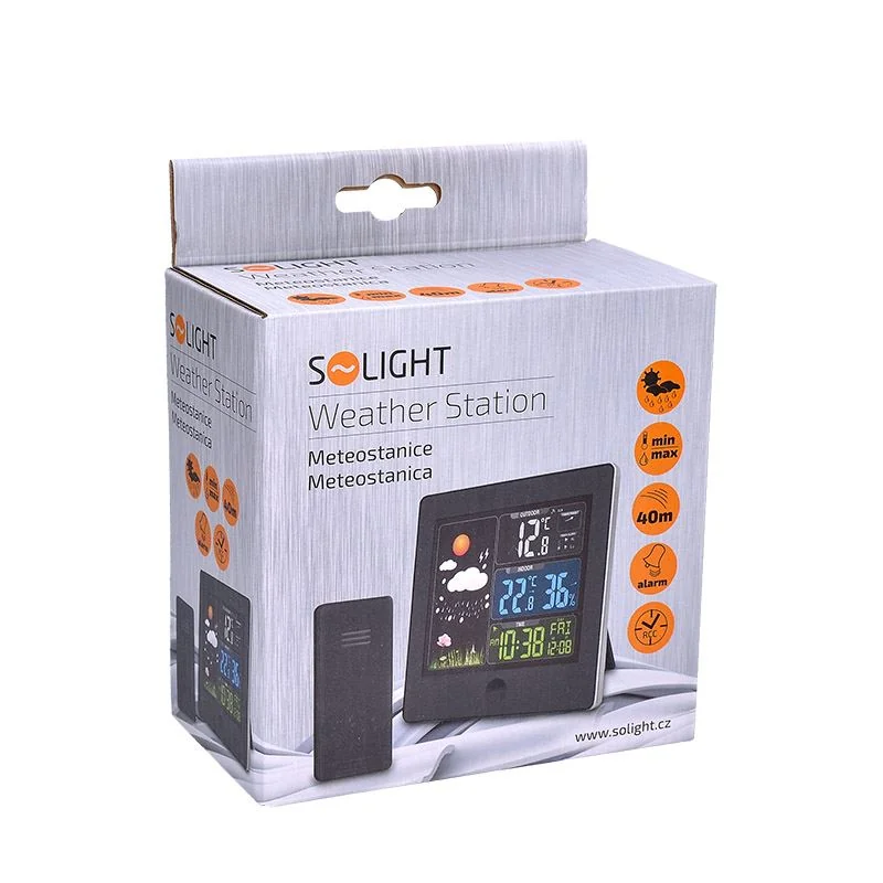 Meteostanica bezdrôtová farebná Solight TE80