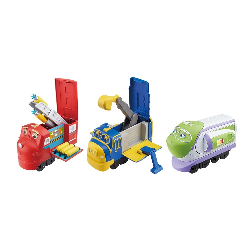 Chuggington Veselé vláčiky Pop & Transform lokomotíva Brewster