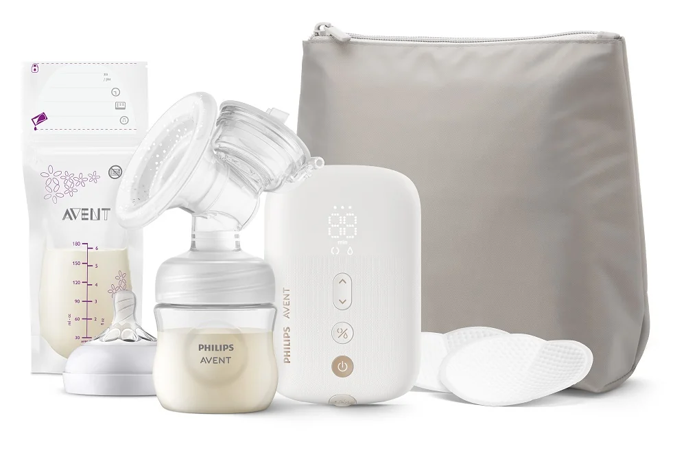 Philips AVENT Odsávačka materského mlieka elektrická nabíjacia SCF396/31+Darček 1 set