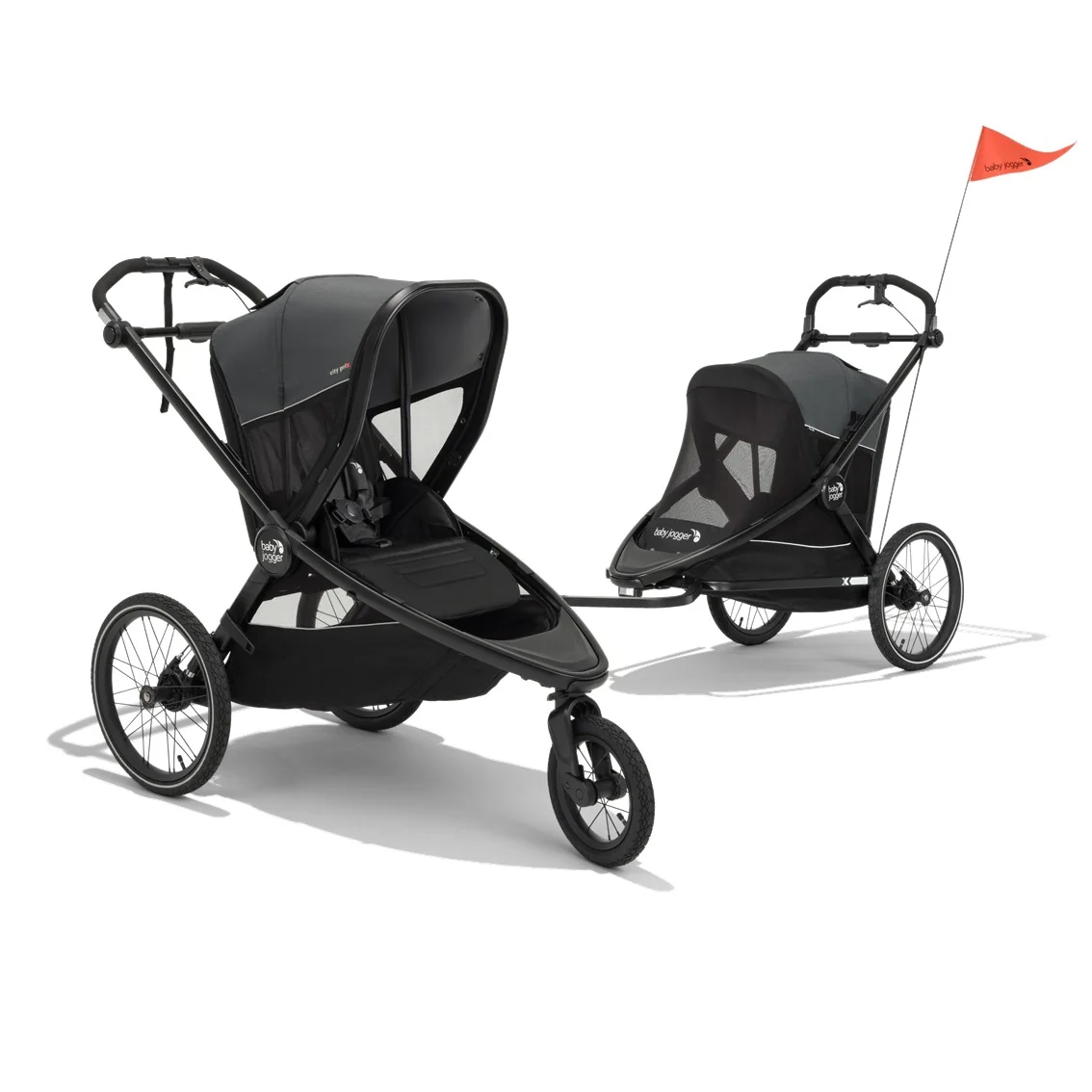 Baby Jogger City Prix 2v1 kočík a cyklovozík Ambition Black