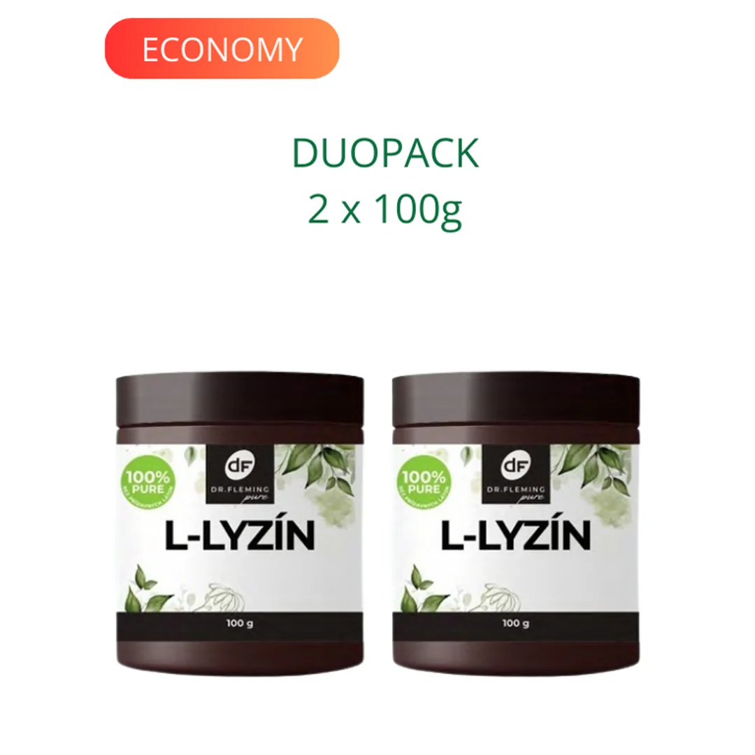 DR. FLEMING L-Lyzín 2x100g DUOPACK