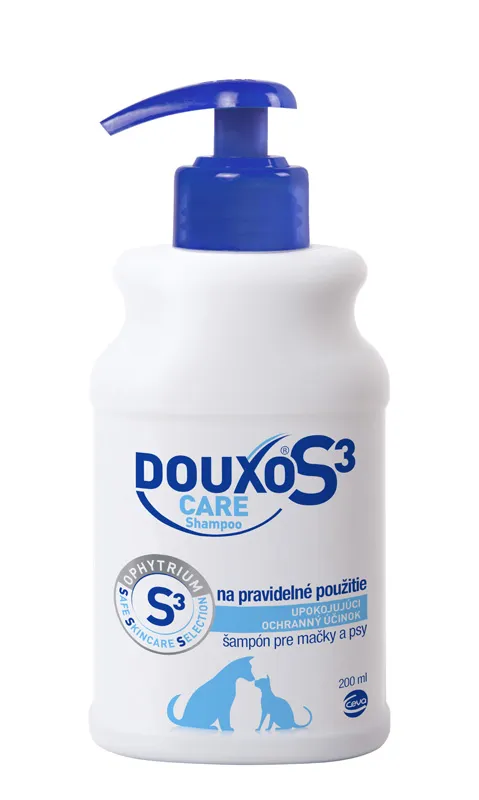 Douxo S3 Care šampón pre každodennú starostlivosť pre psy a mačky, 200 ml
