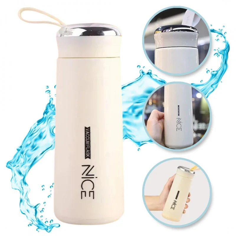 Livefy sklenená fľaša Bottly 400ml, žltá 