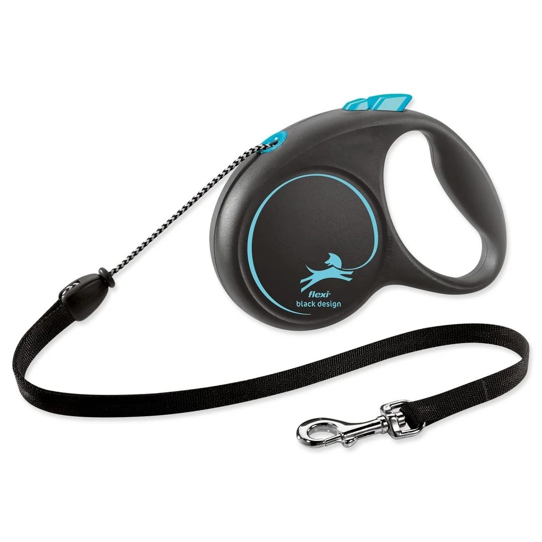 flexi Black Design M lanko 5m  modrá do 20kg