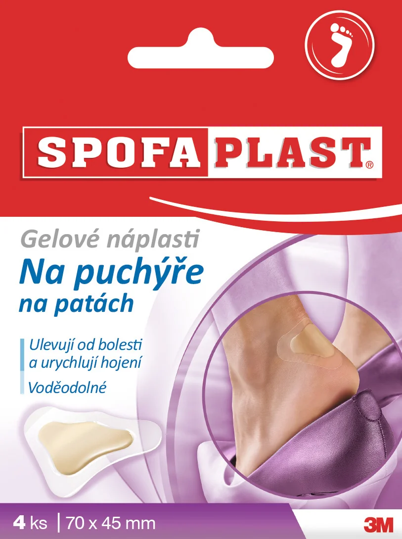 3M SPOFAPLAST č.912 Gélové náplasti 1×4 ks, veľkosť 70 x 45 mm
