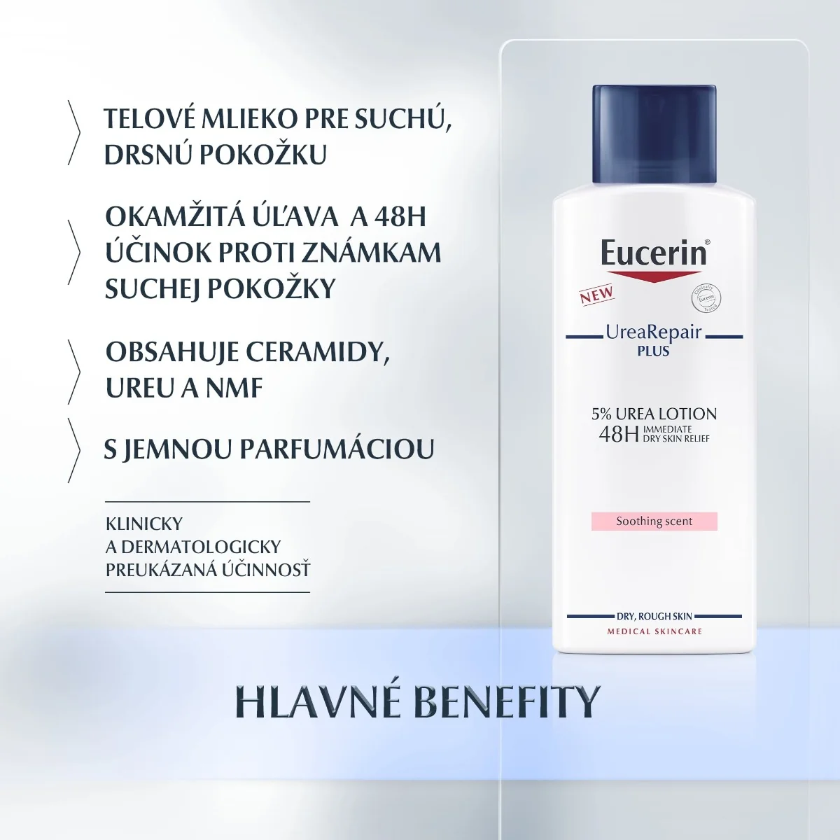 Eucerin UreaRepair PLUS Telové mlieko 1×250 ml, 5% urea