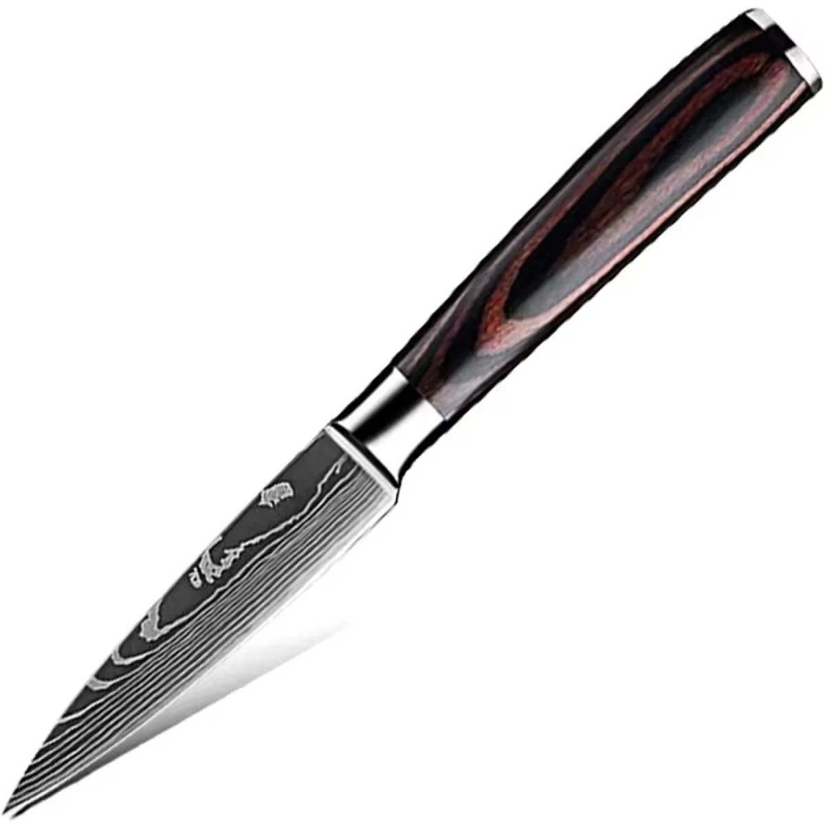 Kuchynský nôž Blade-Paring/Čierna/Hnedá 1ks, čepeľ 10cm