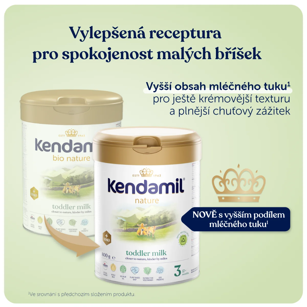 Kendamil Nature 3 HMO+ (800 g) 1×800 g, detská výživa