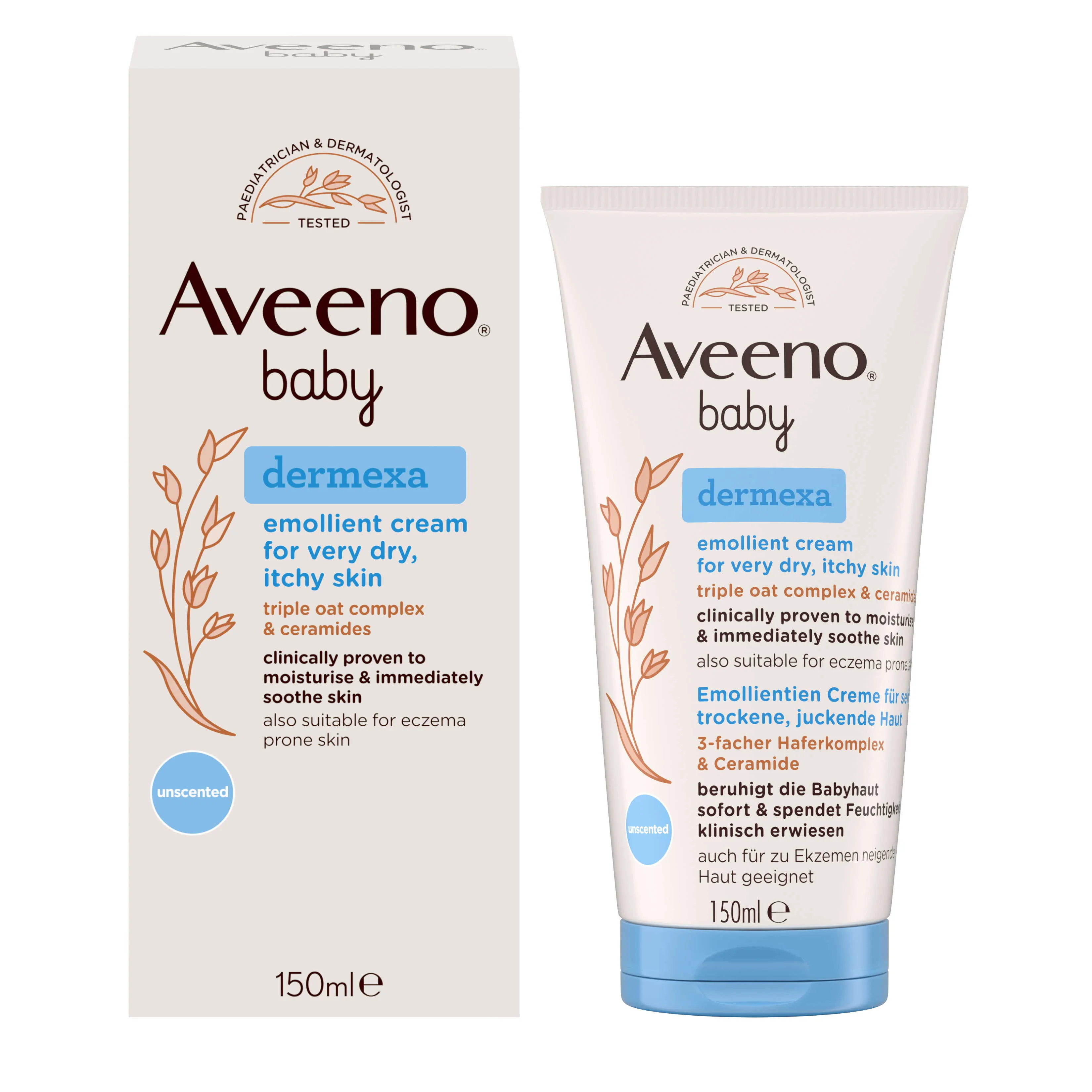 AVEENO® Baby Dermexa Emolienčný krém 150 ml