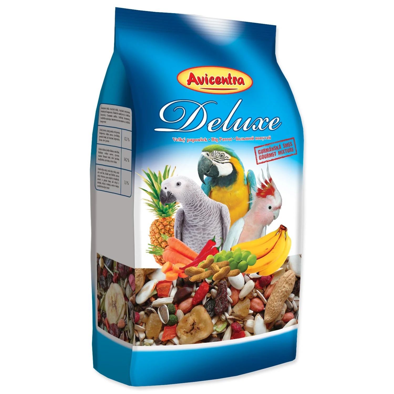 Krmivo Deluxe veľký papagáj 15kg 15kg