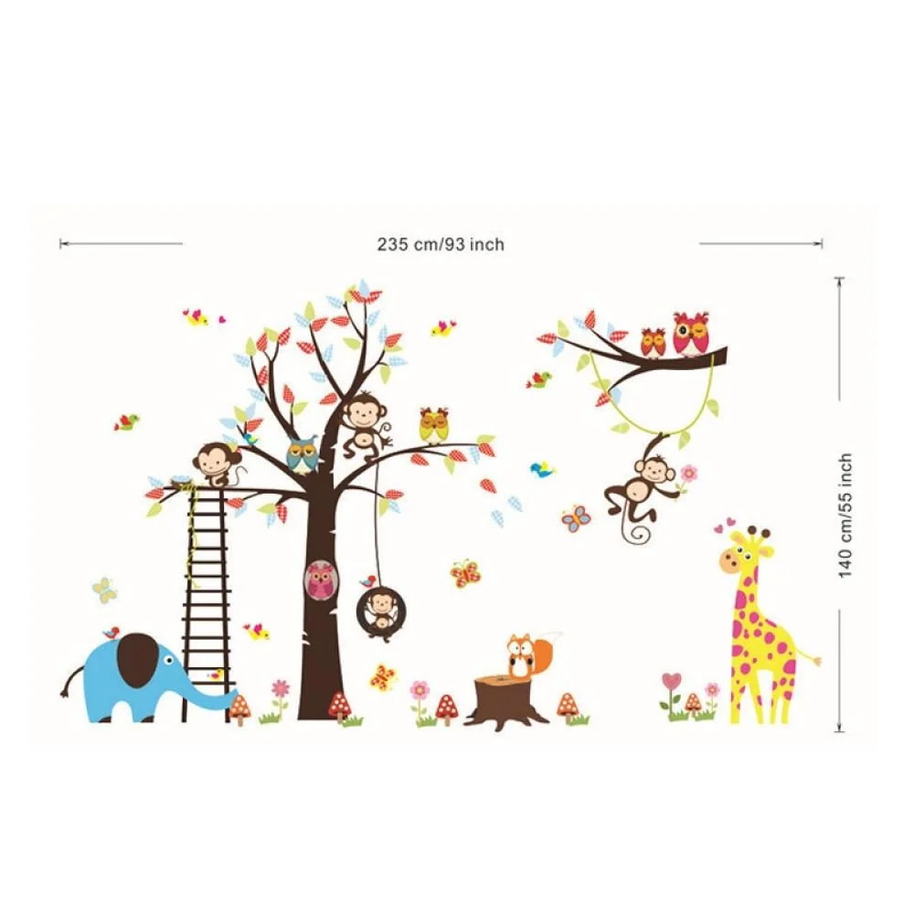 Samolepka na stenu/Tapeta Safari 30cm x 90cm (5ks)
