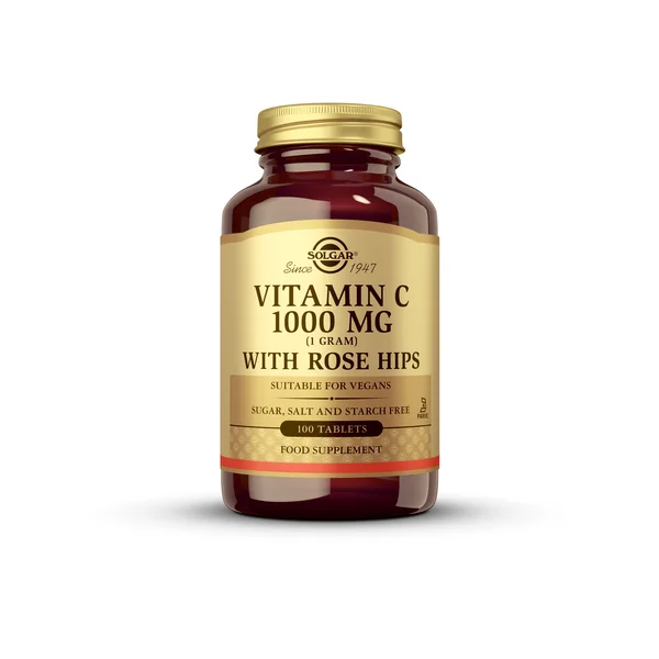 Solgar Vitamín C so šípkami 1000 mg 1×100 tbl, výživový doplnok