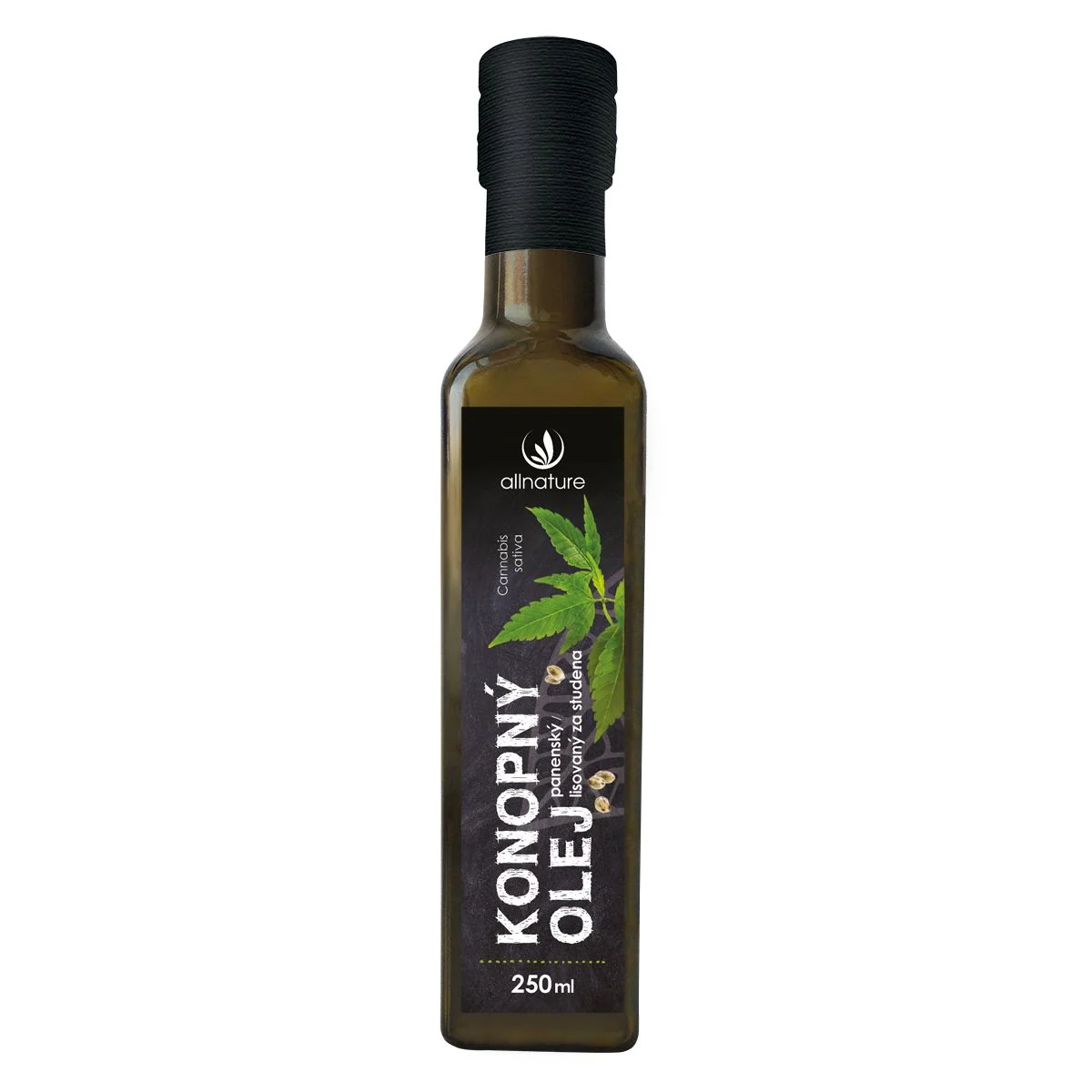 Allnature Konopný Olej 250ml 1×250 ml, konopný olej