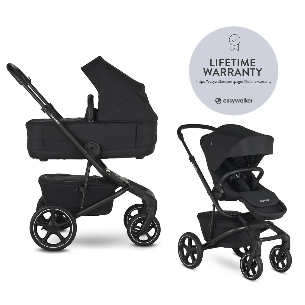 Easywalker Jimmey 2v1 kombinovaný kočík Pepper Black LITE RWS