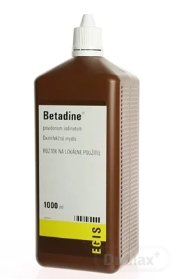 Betadine dezinfekčné mydlo 75 mg/ml 1×1000 ml, dezinfekcia rúk