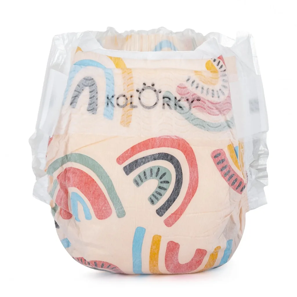 KOLORKY DAY Plienky jednorazové eko, dážď&dúhy M (5-8 kg) 21 ks 1×21 ks