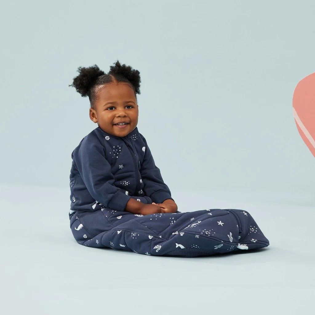 Vak a overal na spanie 2v1 organická bavlna Suit Whale 3-12 m, 6-12 kg, 2,5 tog