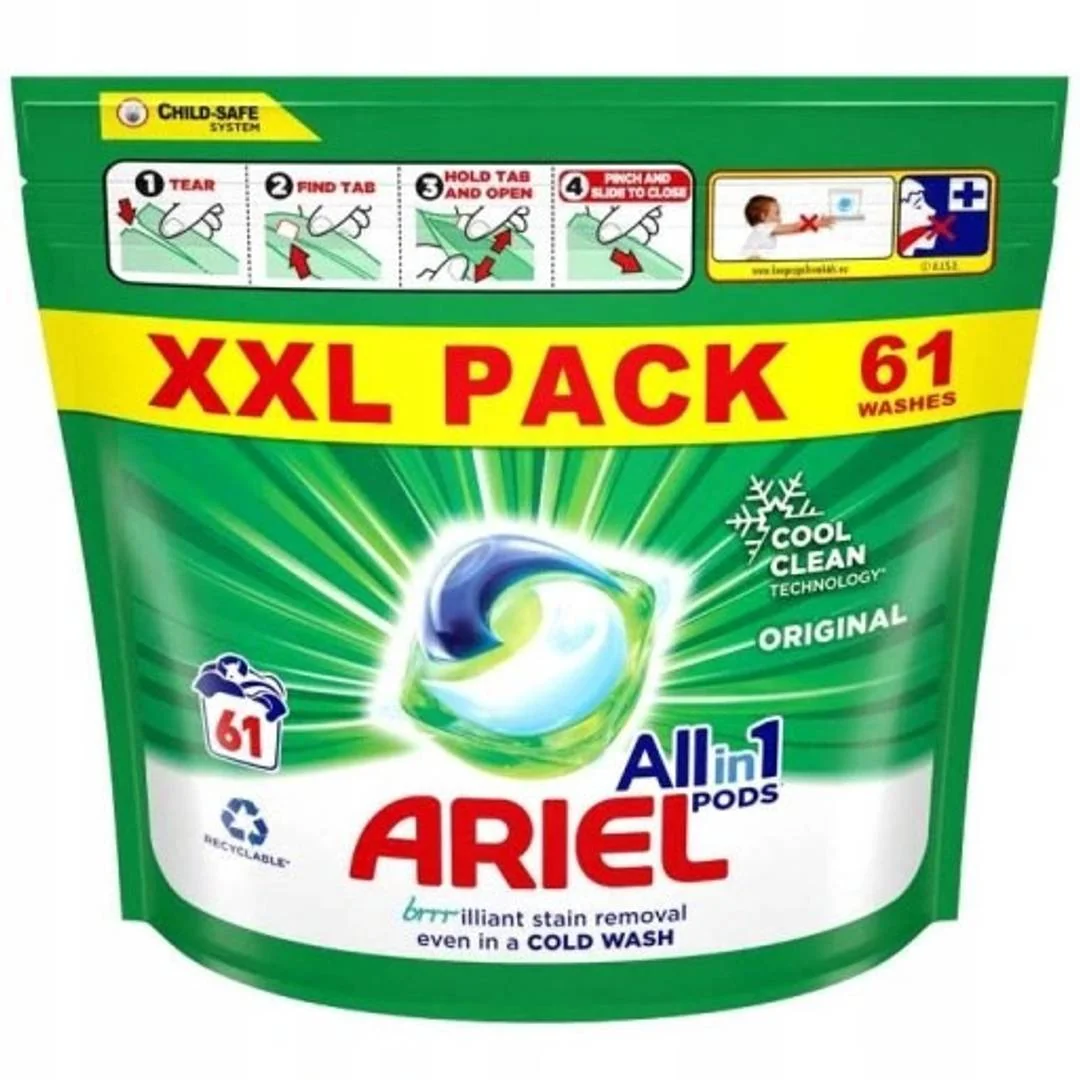 ARIEL pracie kapsule original XXL pack 61ks