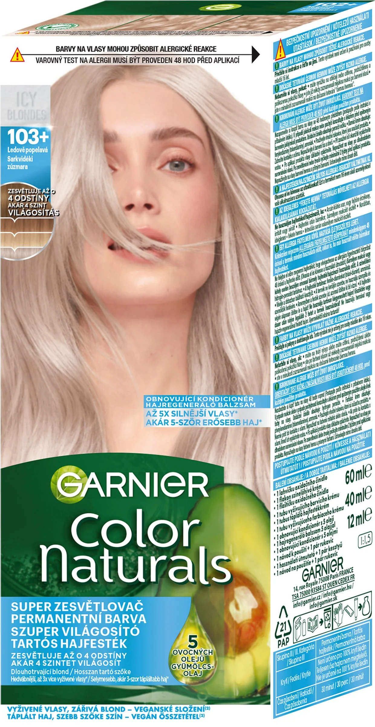 Garnier Color Naturals 10+ Ľadovo popolavá 1×112 ml, farba na vlasy