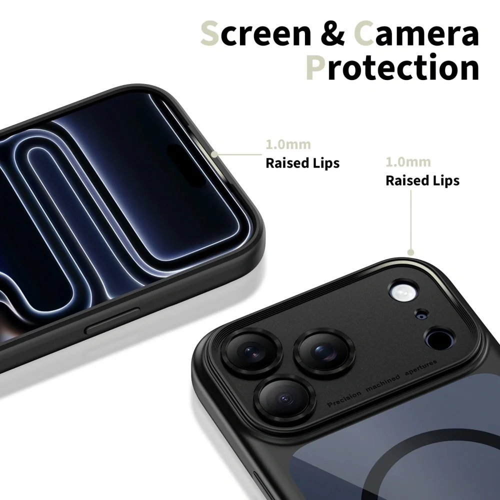 Tech-Protect MagPeak MagSafe CC kryt na iPhone 17 Pro Max, čierny
