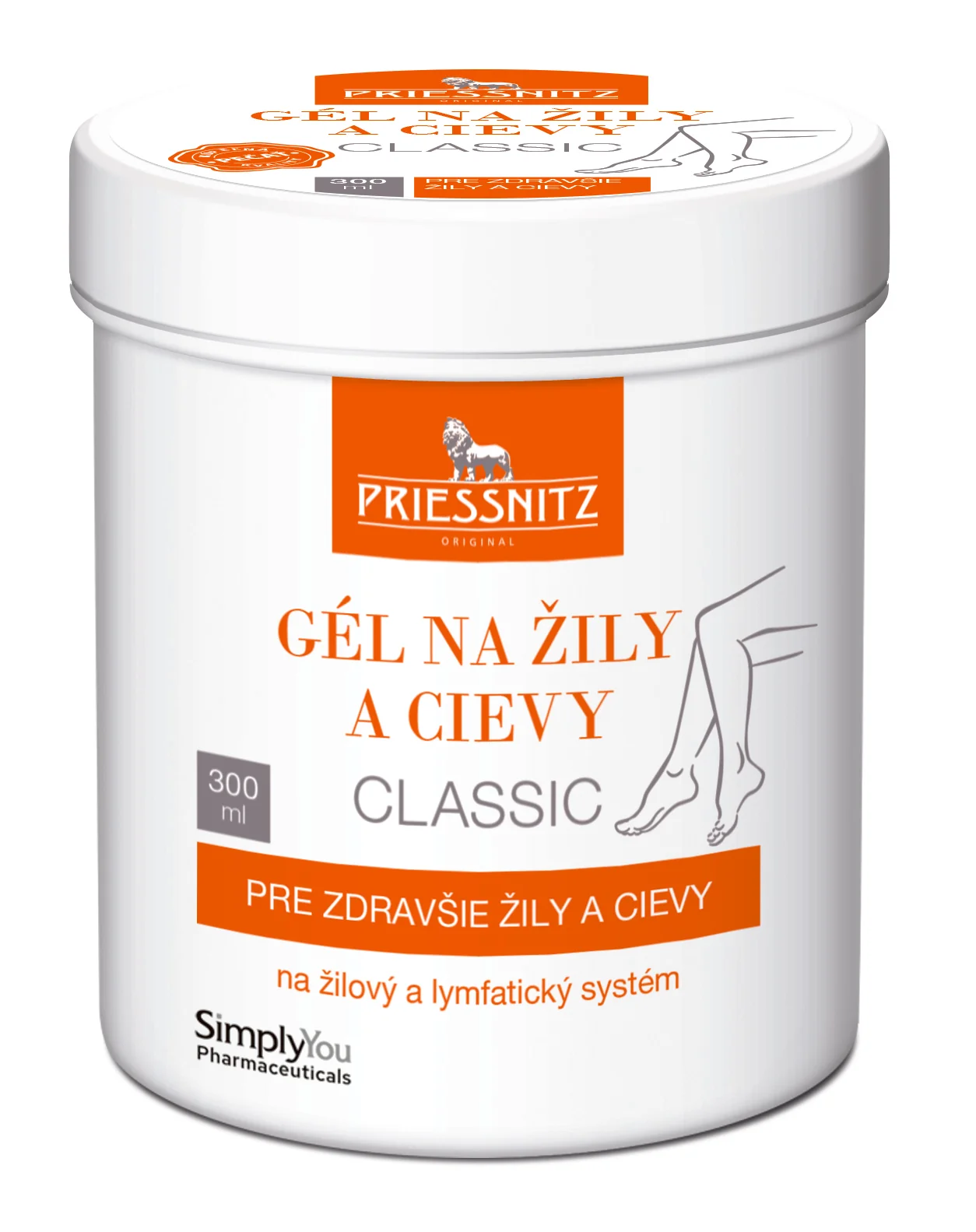 Priessnitz gél na žily a cievy Classic 300 ml