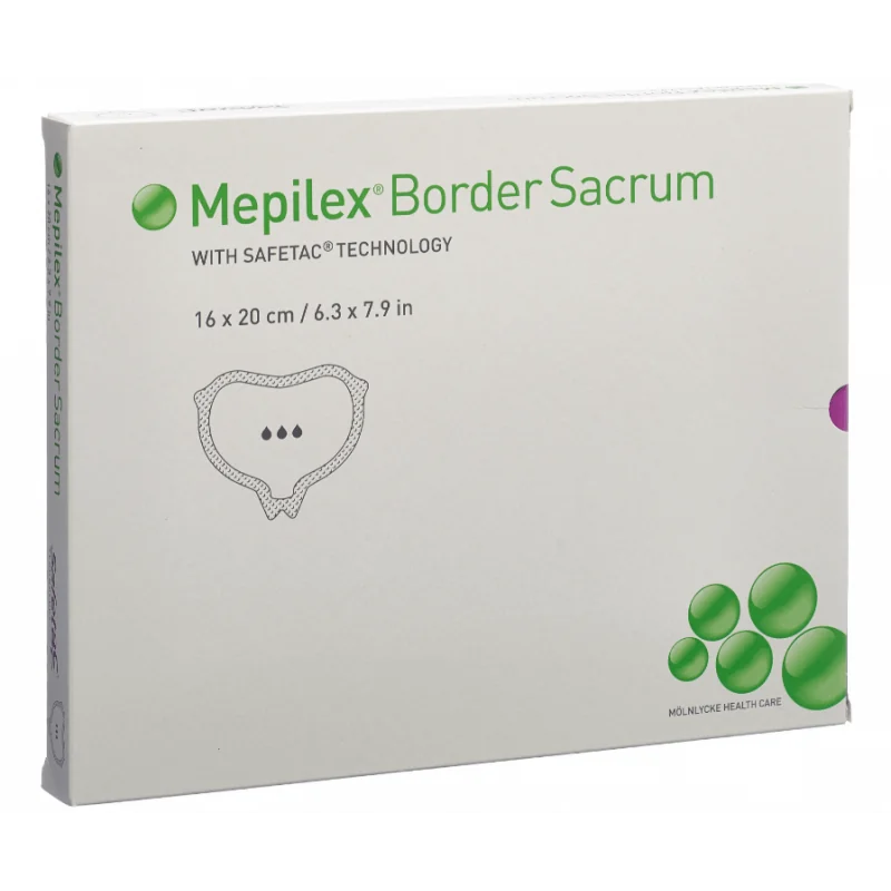 MOLNLYCKE Mepilex Border Sacrum 16x20 cm penový obväz, 5 ks