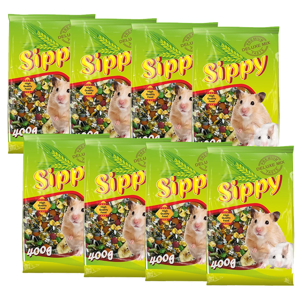 Akinu SIPPY DELUXE Krmivo pre škrečky a malé hlodavce 8 x 400 g