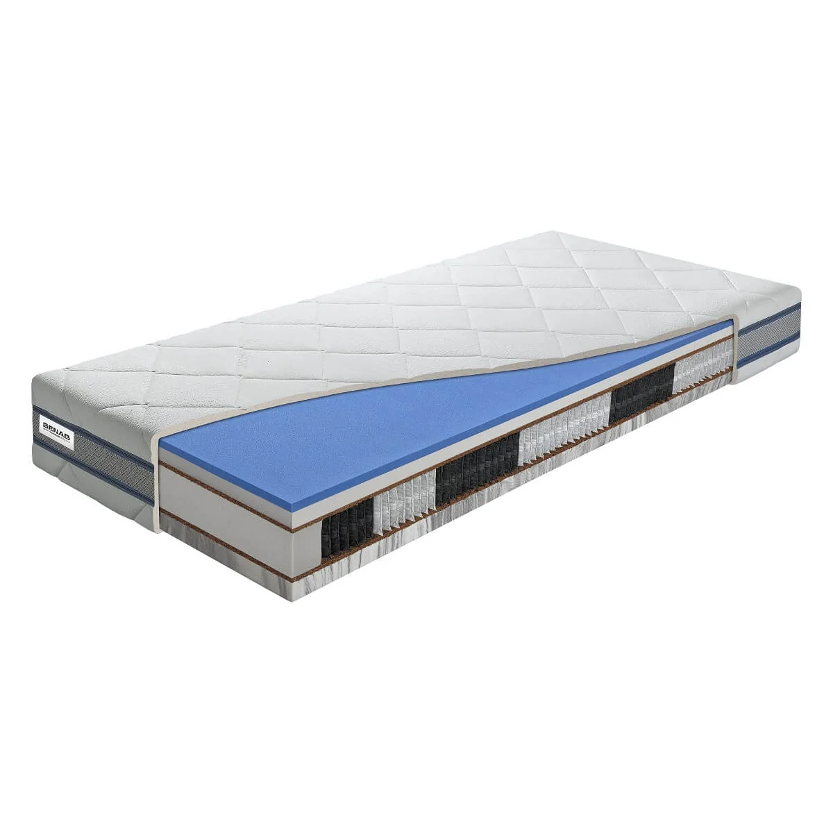 Matrac Benab Phoenix Viscool S2000 H3 / H5 160 x 200 cm Taštičkový VISCO matrac 25 cm sendvičový zónová  ortopedické
