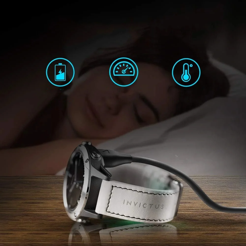 Tech-Protect MC04 USB nabíjací kábel na Garmin hodinky 1m, čierny