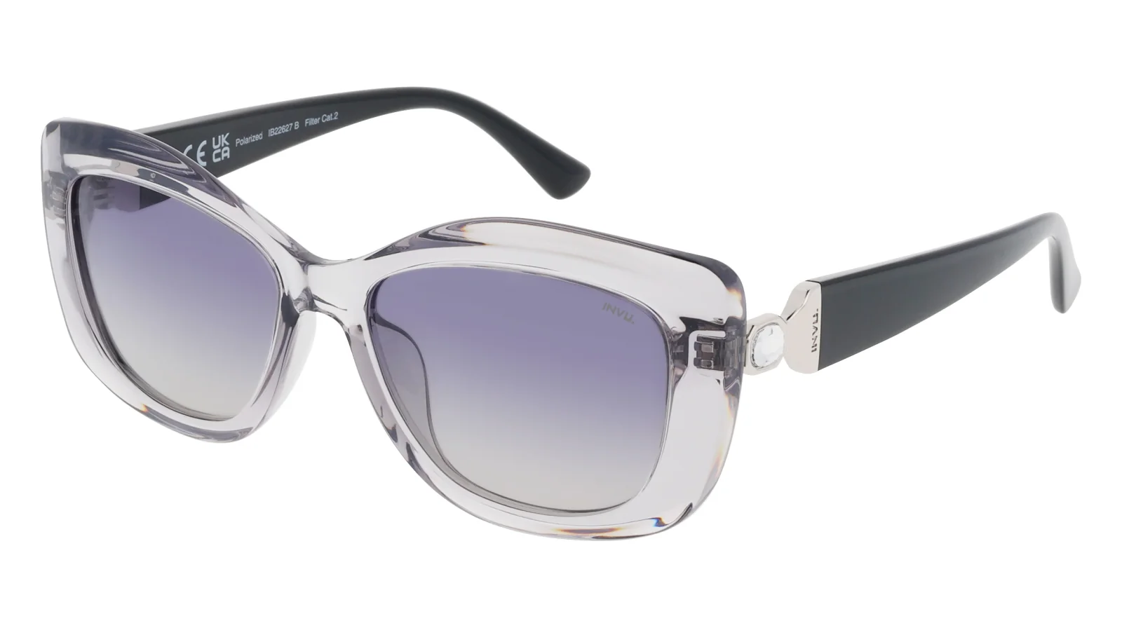 INVU IB22627B slnečné okuliare transparentné grey silver
