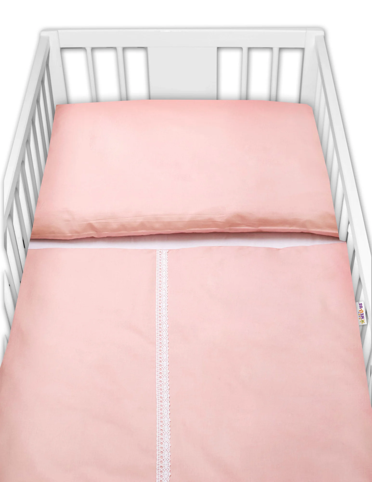 Luxusní 2 - dielne bavlnené obliečky - Royal Baby, pudrová
