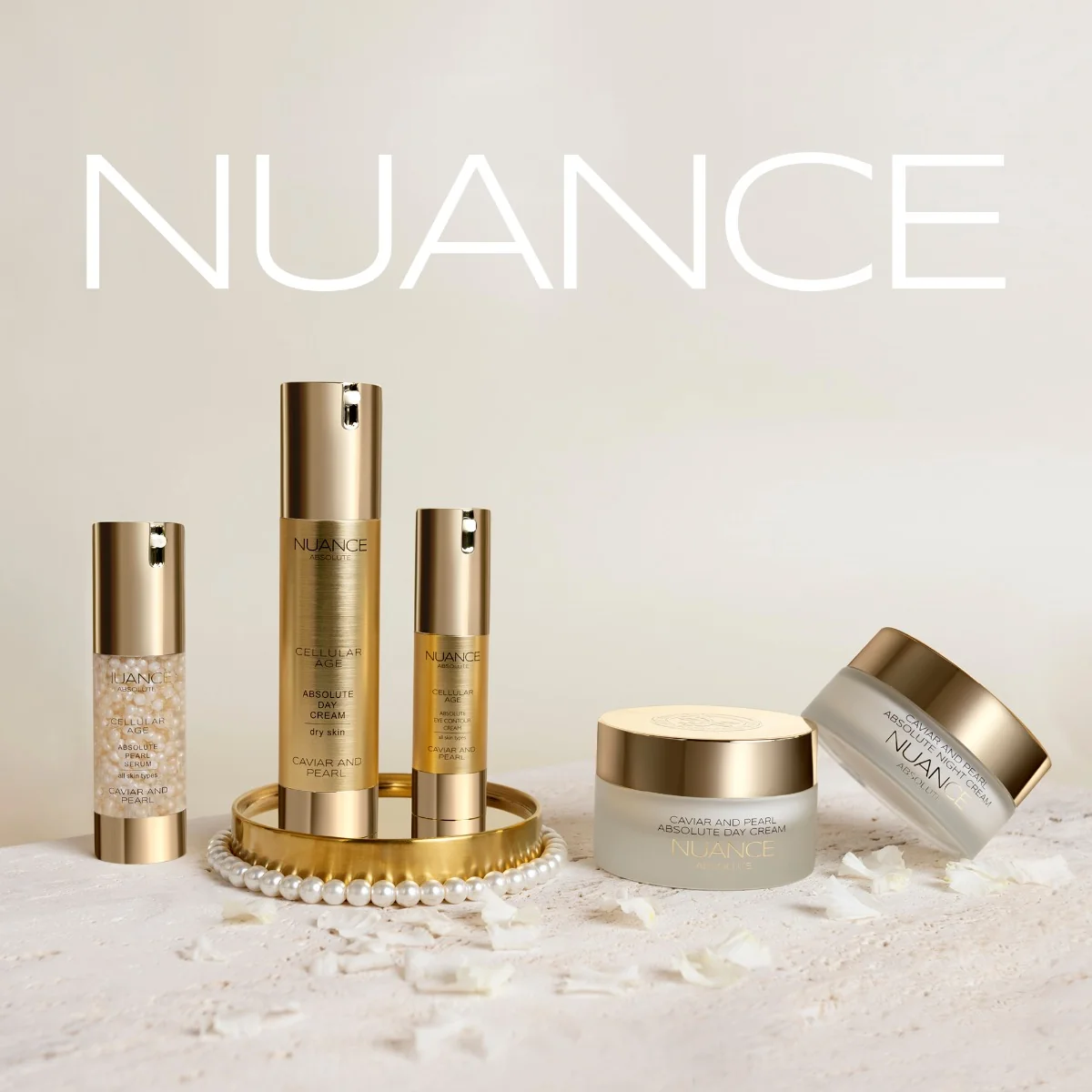 NUANCE CAVIAR AND PEARL nočný krém, 50ml 1×50 ml, nočný krém pre všetky typy pleti