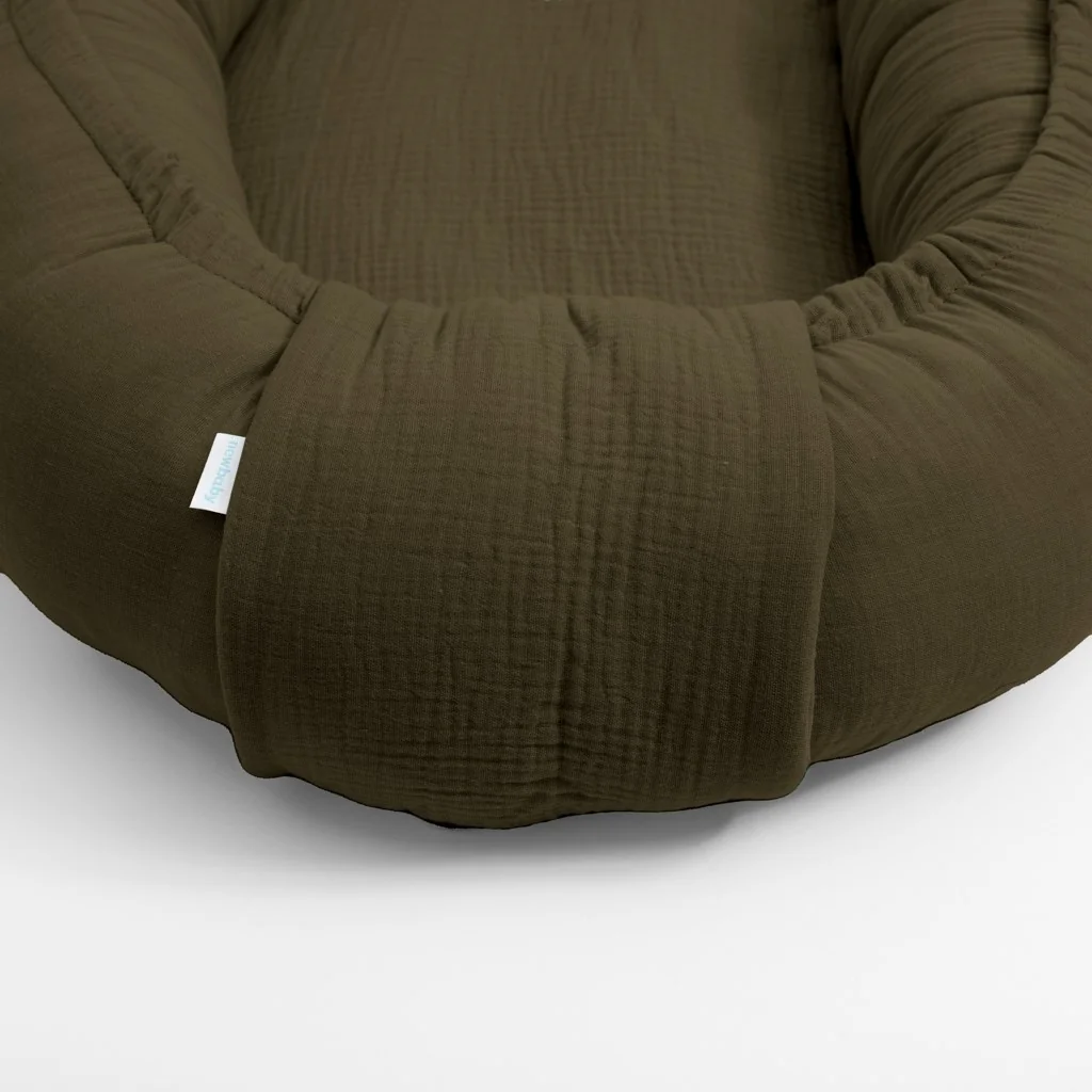 Mušelínové hniezdočko pre bábätko New Baby khaki , 20C56728