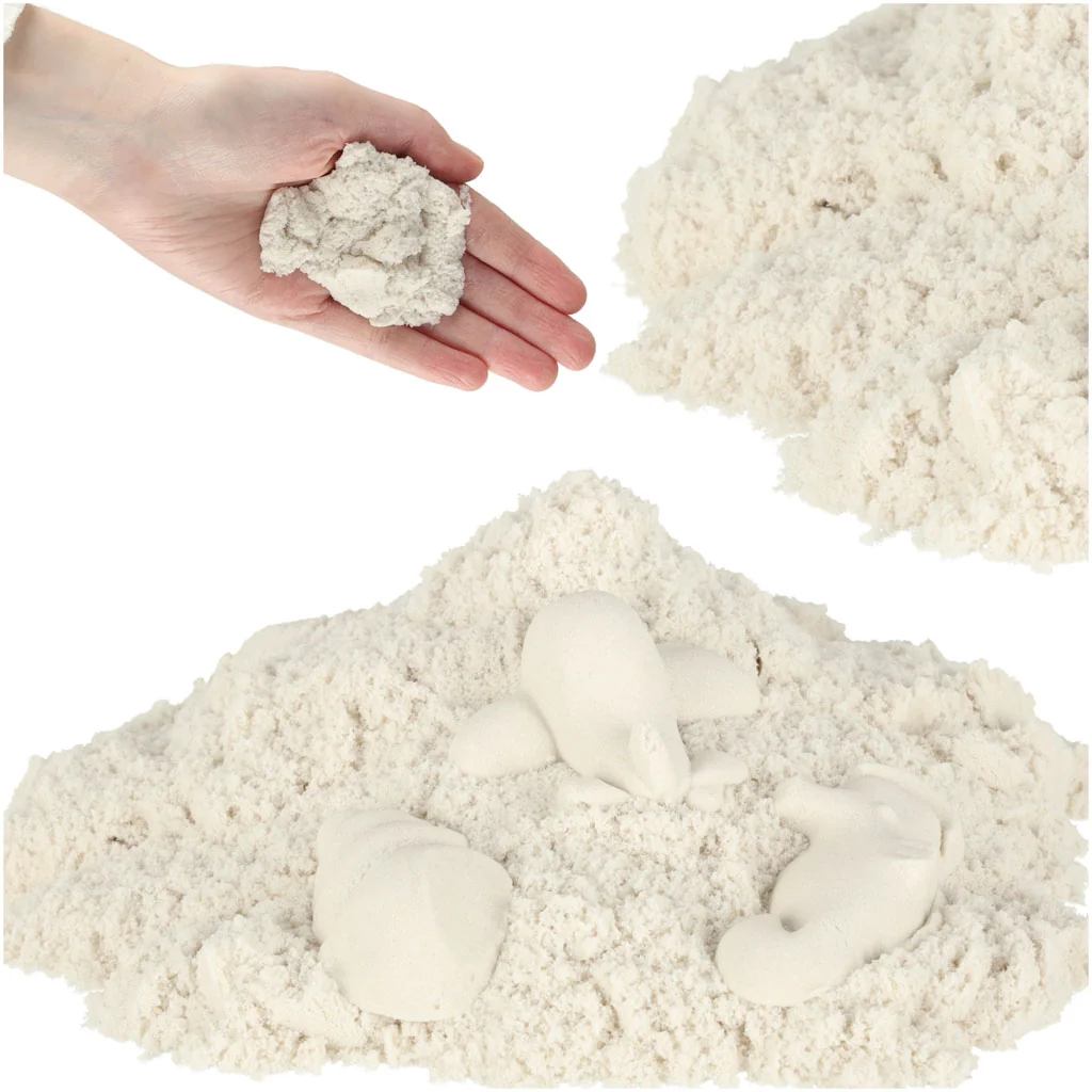Kinetický piesok 1 kg vo vrecku biely
