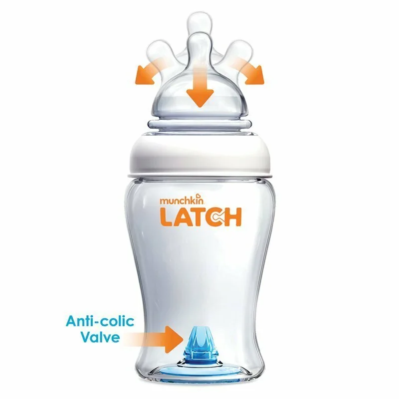 Munchkin LATCH dojčenská fľaša 120 ml s antikolikovým ventilom od 0m+