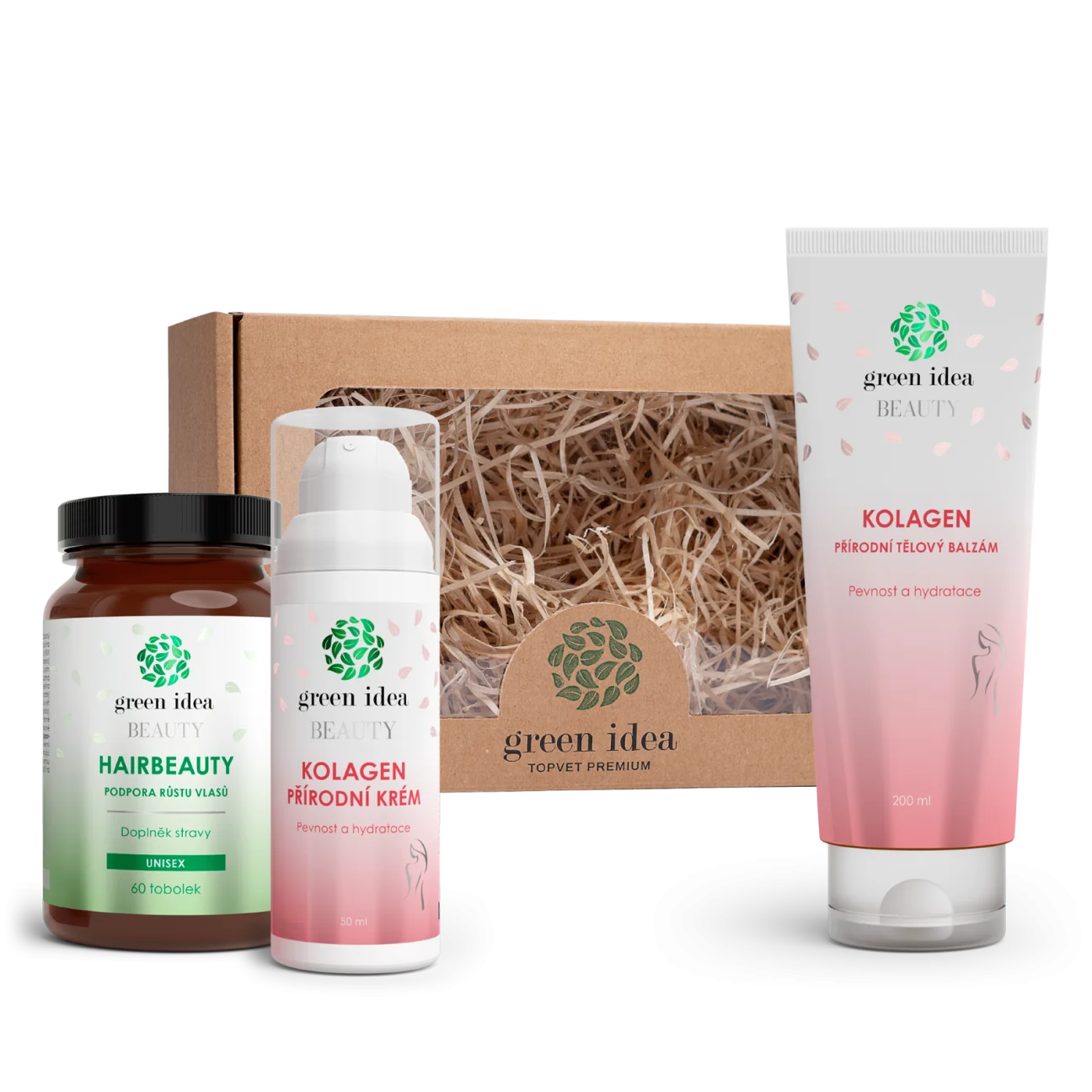 Darčekové balenie VLASY A KRÁSNA POKOŽKA – Green idea