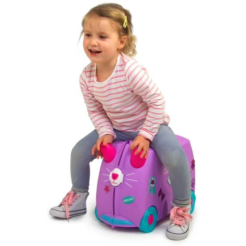 Trunki detský kufor na kolieskach Mačka Cassie 18 l (3–8 rokov)