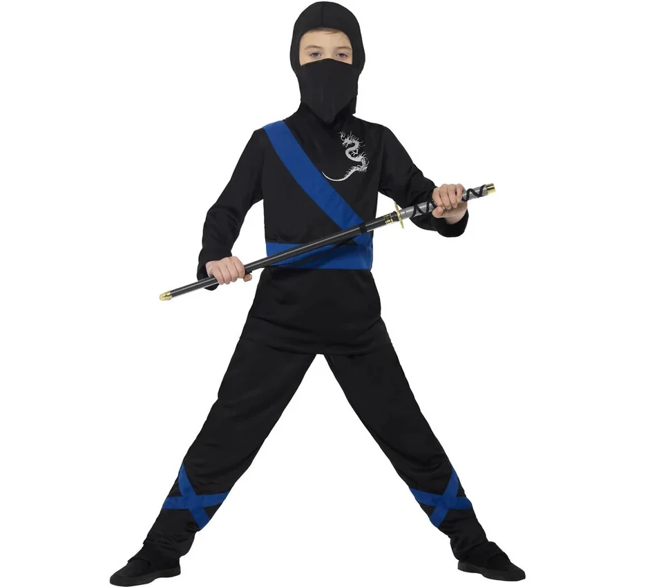 Kostým Ninja Assasin detský veľkosť 10-12 rokov