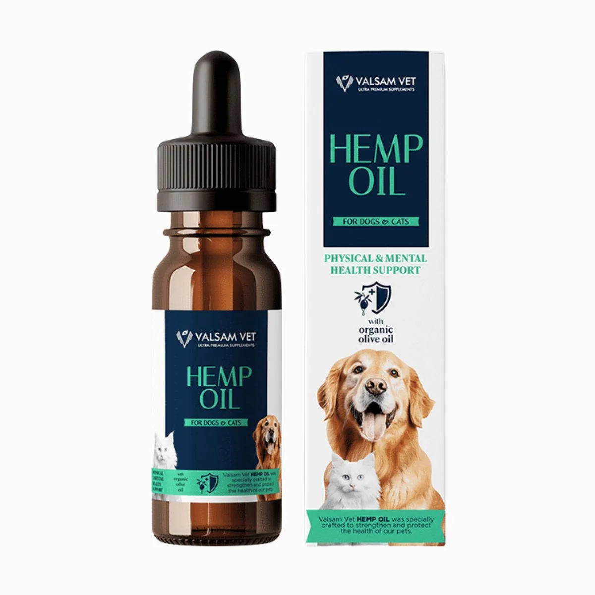 HEMP OIL - CBD olej pre psy a mačky 20 ml - Valsam Vet