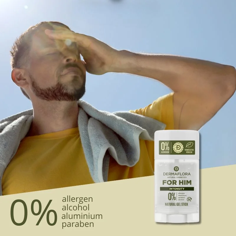 DERMAFLORA FOR HIM dezodorant gél INTENSITY 3ks