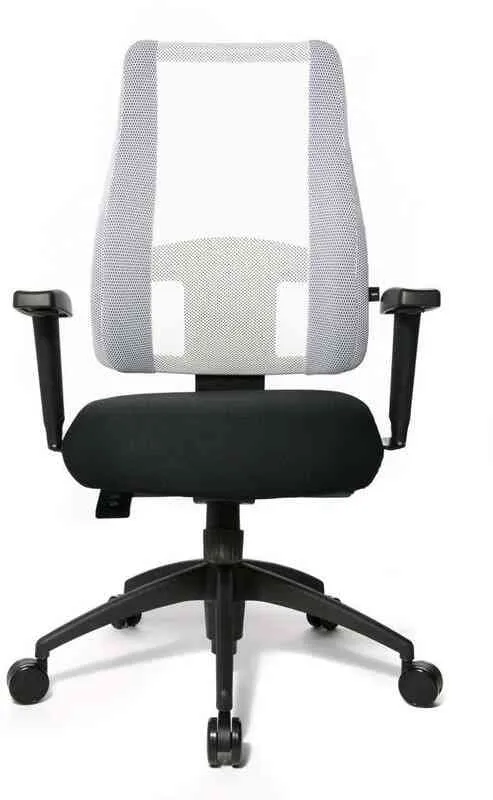 Balančná stolička Lady Sitness Deluxe W50/W503 - čierne sedadlo/biela sieťovina